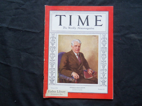 1930 DECEMBER 1 TIME MAGAZINE - JAMES J. DAVIS - T 253