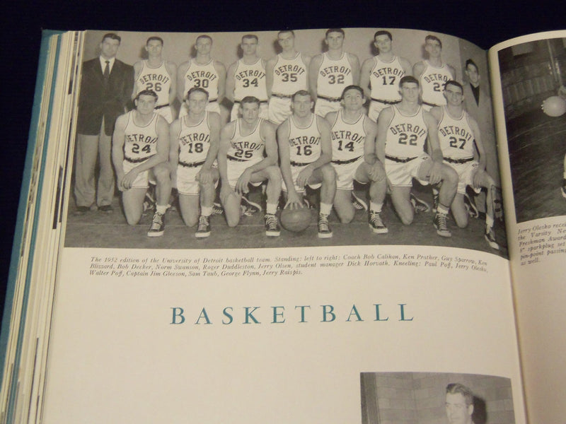 1952 TOWER UNIVERSITY OF DETROIT YEARBOOK - MICHIGAN - GREAT PHOTOS - YB 796