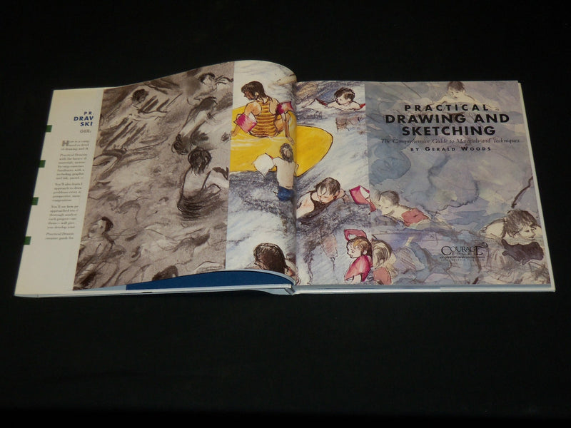 1995 PRACTICAL DRAWING AND SKETCHING HARDCOVER BOOK BY GERALD WOODS - I 1922