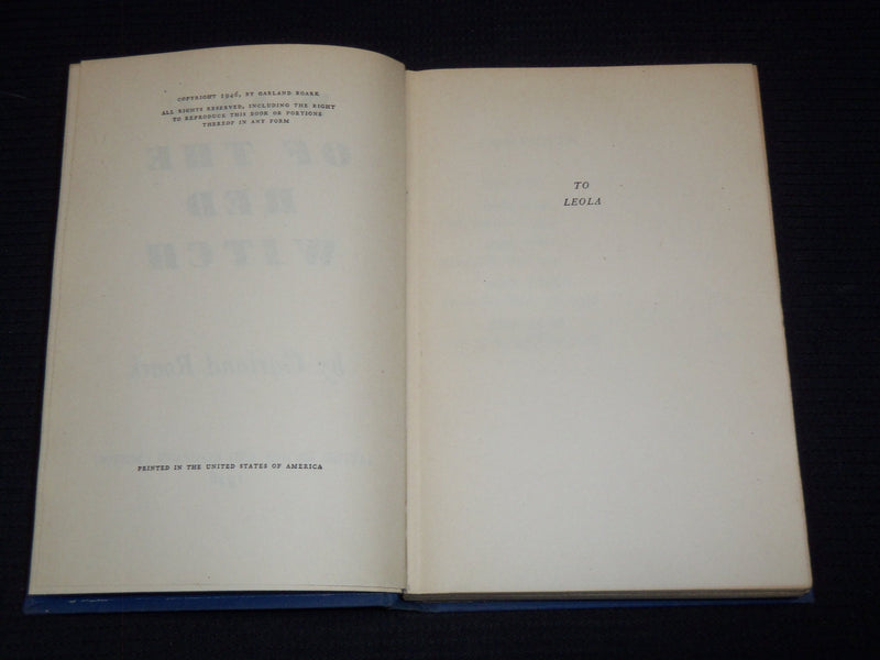 1946 WAKE OF THE RED WITCH HARDCOVER BOOK BY GARLAND ROARK - KD 7925