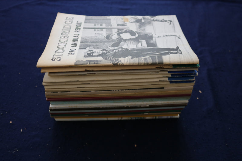 1970-2006 STOCKBRIDGE MASSACHUSETTS ANNUAL REPORT - LOT OF 22 - O 3394