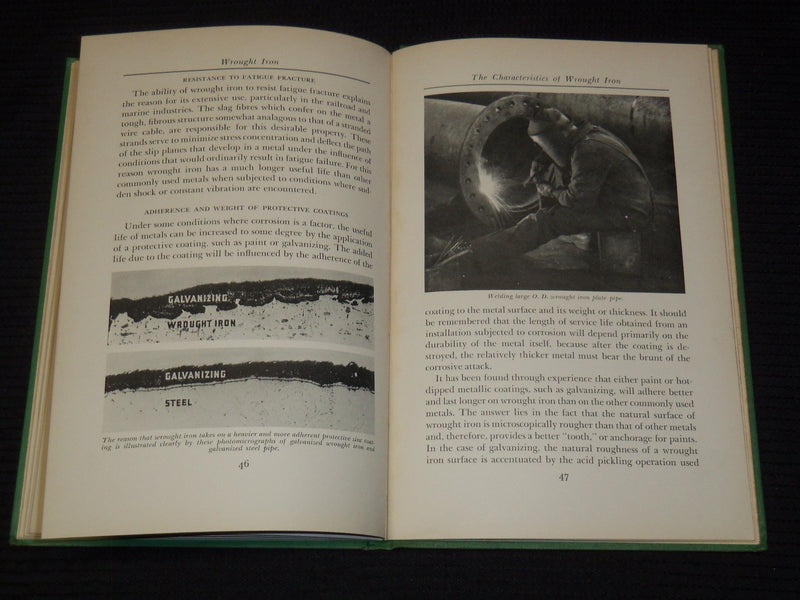 1951 WROUGHT IRON MANUFACTURE BOOK BY JAMES ASTON & STORY - 1ST PRINT - KD 9504