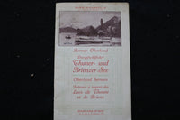 1910 BERNER OBERLAND TRAVEL GUIDE - FOLD-OUT - GERMAN TEXT - K 2217