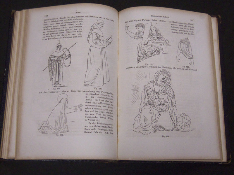 1862 VORSCHULE DER KUNSTGESCHICHTE BY ERNST FORSTER GERMAN BOOK - ILLUS. - KD 13