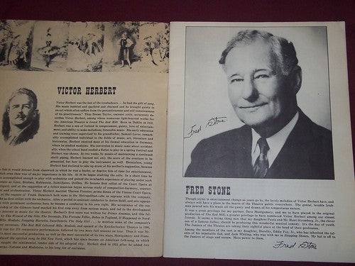 1947 VICTOR HERBERT'S THE RED MILL THEATER PROGRAM - STONE & STROMBERG - II 2134