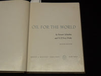 1955 OIL FOR THE WORLD BOOK BY STEWART SCHACKNE & DRAKE - REVISED - KD 9511