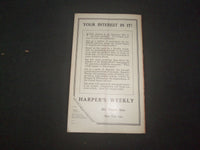 1914 NOVEMBER 28 HARPER'S WEEKLY MAGAZINE - THE PUBLIC AND THE CENSOR - SP 1520C