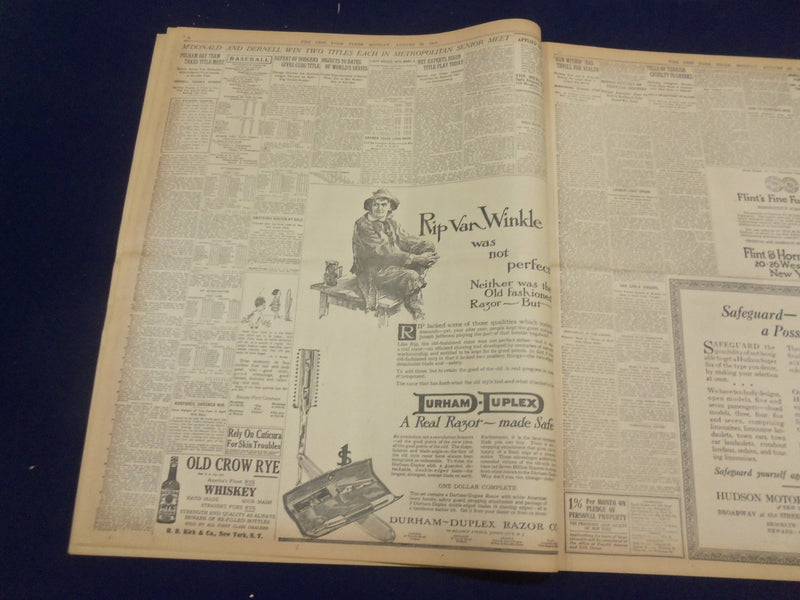 1918 AUGUST 26 NEW YORK TIMES - HAIG NEARS HINDENBURG LINE - NT 9200