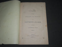 1847-1848 DARTMOUTH COLLEGE CATALOGUE - SOFTCOVER - J 2337