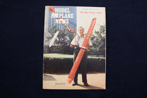 1959 DECEMBER MODEL AIRPLANE NEWS MAGAZINE - JERRY RITZ COVER - E 11549