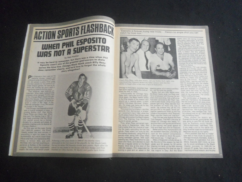 1974 MARCH ACTION SPORTS HOCKEY MAGAZINE - PHIL ESPOSITO COVER - B 6235N