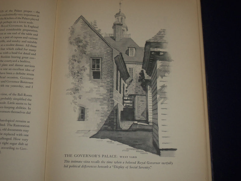 1940 WILLIAMSBURG TODAY & YESTERDAY BOOK BY GRACE NORTON ROSE - KD 2958