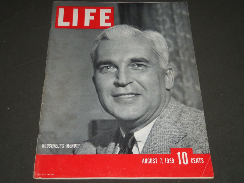 1939 AUGUST 7 LIFE MAGAZINE - OFFICIAL PAUL MCNUTT COVER - L 142