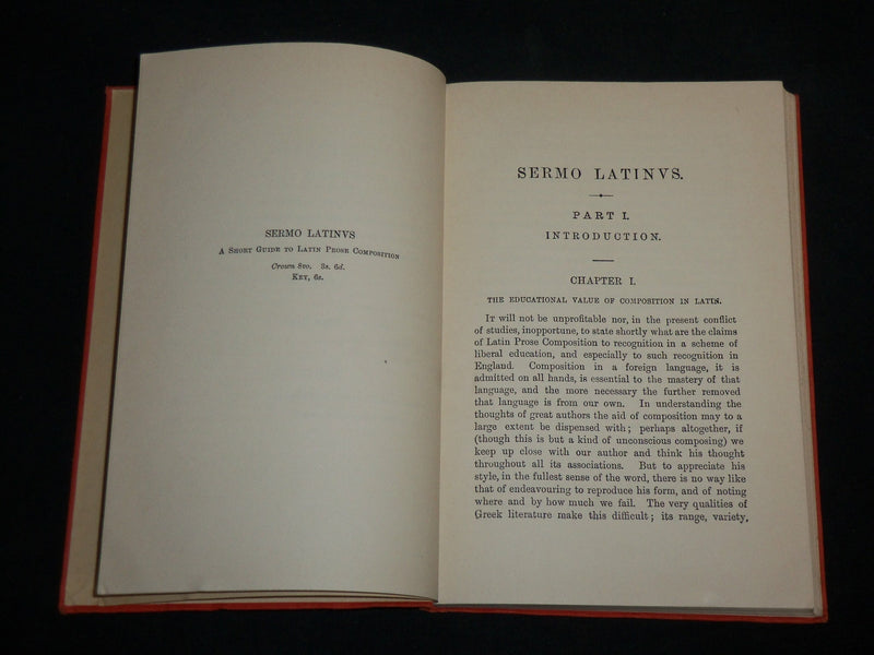 1934 SERMO LATINUS HARDCOVER BOOK BY J. P. POSTGATE - KD 6661