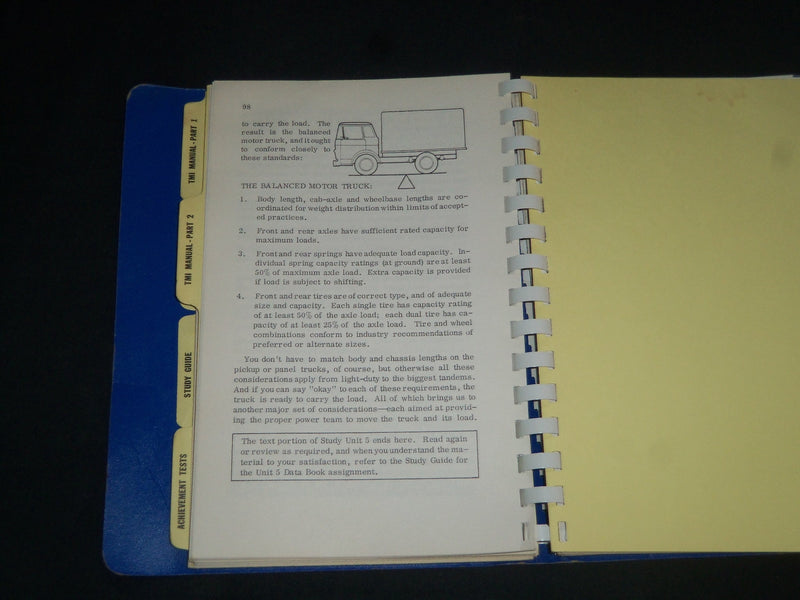 1965 CHEVROLET TMI COURSE CH-1 GUIDE- MOTOR TRUCK SELECTION APPLICATION- KD 5498