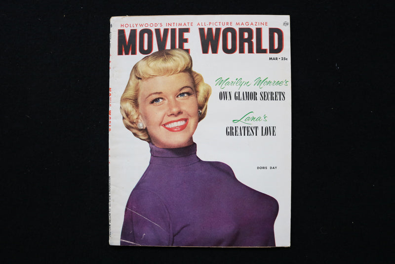 1953 MARCH MOVIE WORLD MAGAZINE - DORIS DAY COVER - E 24303