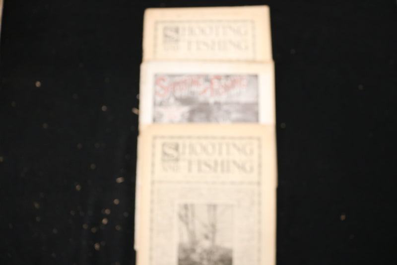 1899 SHOOTING AND FISHING MAGAZINE - LOT OF 41 - O 3698