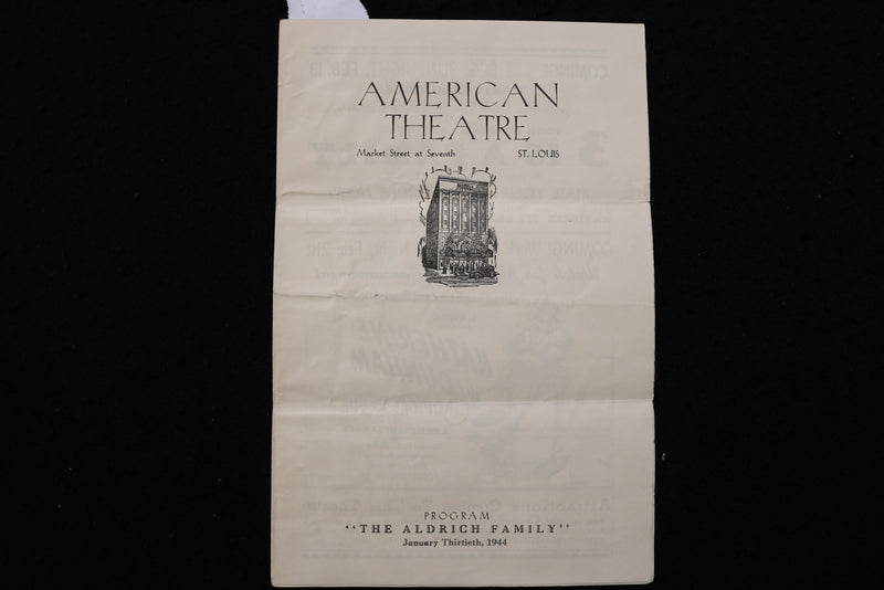 1943-1944 AMERICAN THEATRE PROGRAM - LOT OF 3 - ST. LOUIS - K 2815