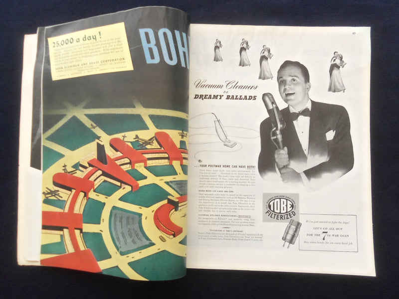 1945 JUNE FORTUNE MAGAZINE - GREAT COVER & ADS - F 924