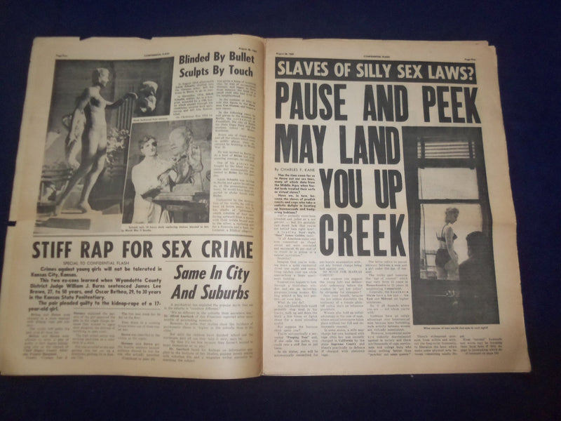 1965 AUGUST 28 FLASH NEWSPAPER - I DELIVERED MY OWN INFANT - NP 6947