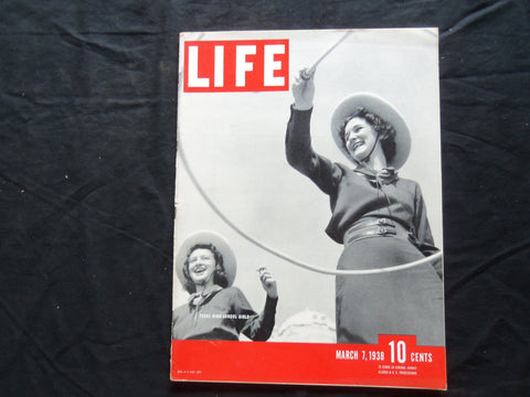 1938 MARCH 7 LIFE MAGAZINE - TEXAS HIGH SCHOOL GIRLS - L 68