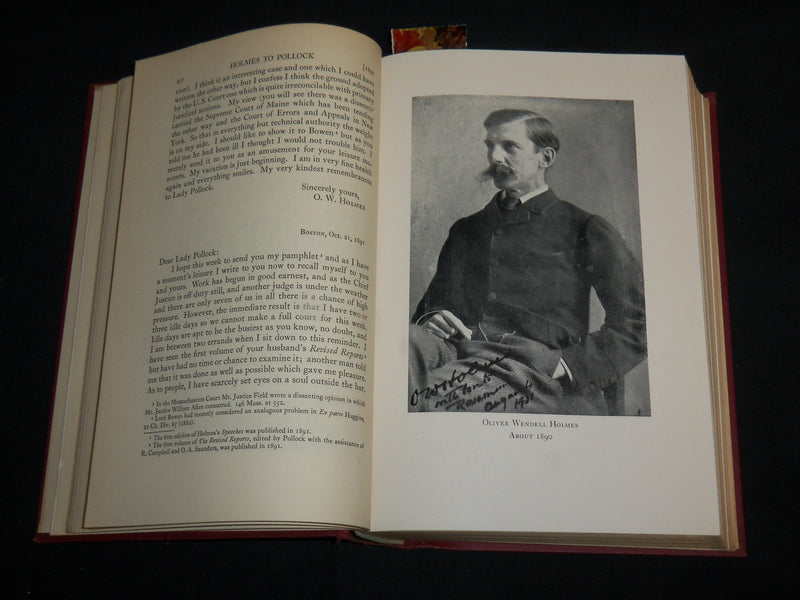 1946 HOLMES - POLLOCK LETTERS HARDCOVER BOOK EDITED BY MARK HOWE - KD 7240