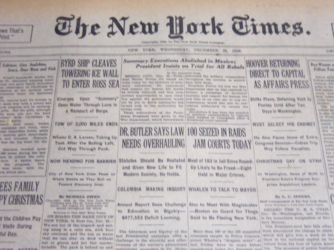 1928 DECEMBER 26 NEW YORK TIMES - BYRD SHIP ENTERS THE ROSS SEA - NT 6819