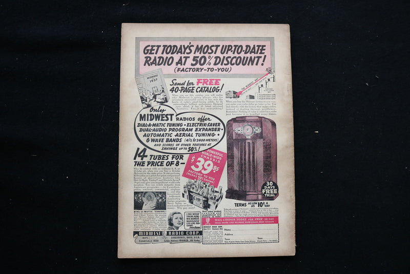 1937 FEB RADIO NEWS AND THE SHORT WAVE MAGAZINE - TV AT NBC COVER - E 10550
