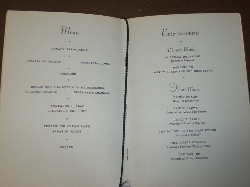 1952 OCTOBER CHICAGO TYPOGRAPHICAL UNION ANNIVERSARY DINNER PROGRAM - J 3495