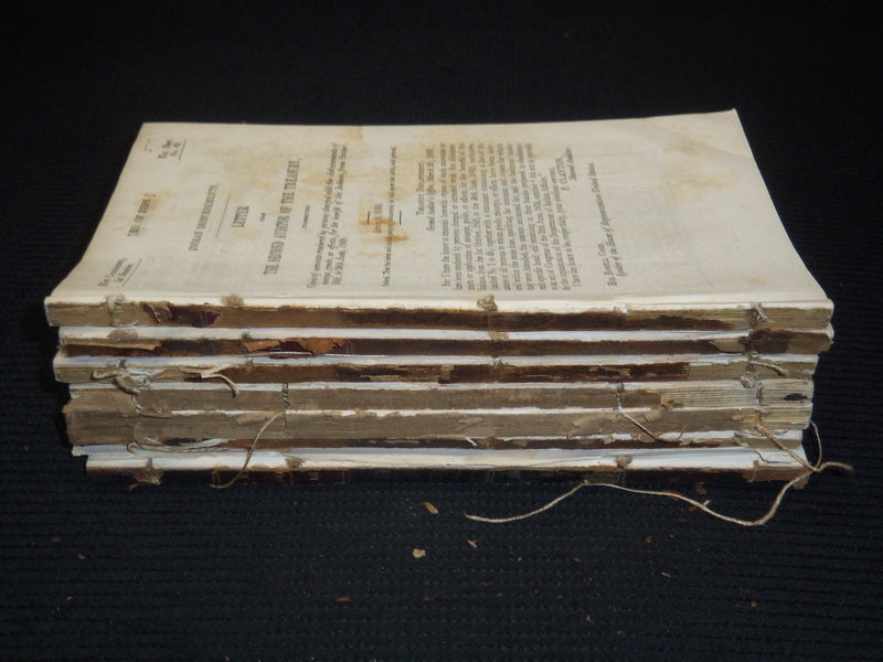1850 APRIL 9 INDIAN DISBURSEMENTS BULLETINS - TREASURY AUDITOR LOT OF 8 - K 2030