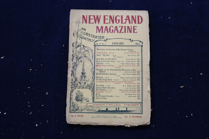 1893-1916 NEW ENGLAND MAGAZINE - LOT OF 7 - O 3549