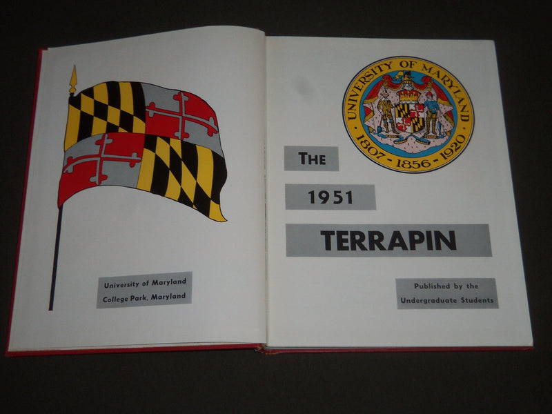 1951 TERRAPIN UNIVERSITY OF MARYLAND COLLEGE YEARBOOK - GREAT PHOTOS - YB 1163