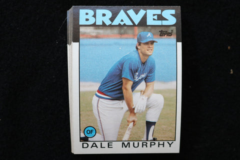 DALE MURPHY 1986 TOPPS BASEBALL CARDS - CARD #600 - NM-MT - LOT OF 21 - #216