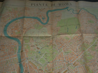 1929-1930 ROMA FOLD-OUT COLOR MAP - ITALY - J 3967