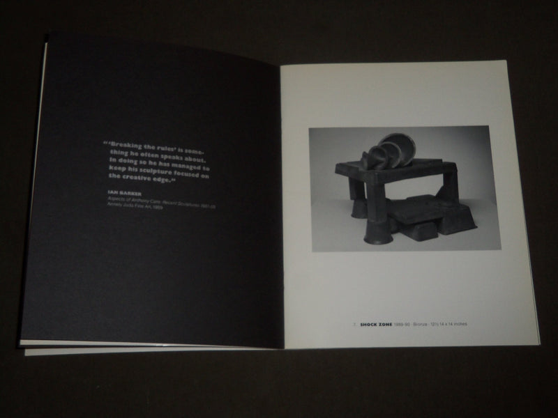 1994 ANTHONY CARO THE ZONES SERIES - BRONZES SOFTCOVER CATALOG - KD 5051