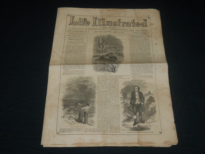 1857 AUGUST 29 LIFE ILLUSTRATED NEWSPAPER - PETER PARLEY'S STORIES - NP 4788