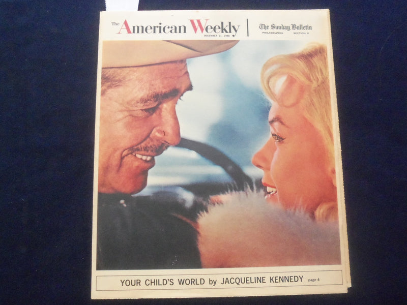 1960 DEC 11 THE AMERICAN WEEKLY MAGAZINE SECTION - MONROE-GABLE COVER - J 9808