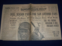 1926 JAN 17 SAN ANTONIO SUNDAY LIGHT SPORT SECTION - ROGERS HORNSBY - NP 972R
