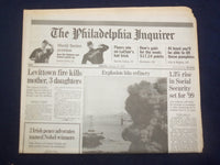 1998 OCT 17 PHILADELPHIA INQUIRER- WORLD SERIES PREVIEW YANKEES-PADRES - NP 7169