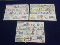 1944 BEN-HUR COLOR COMIC STRIPS - LOT OF 3 - NP 5217