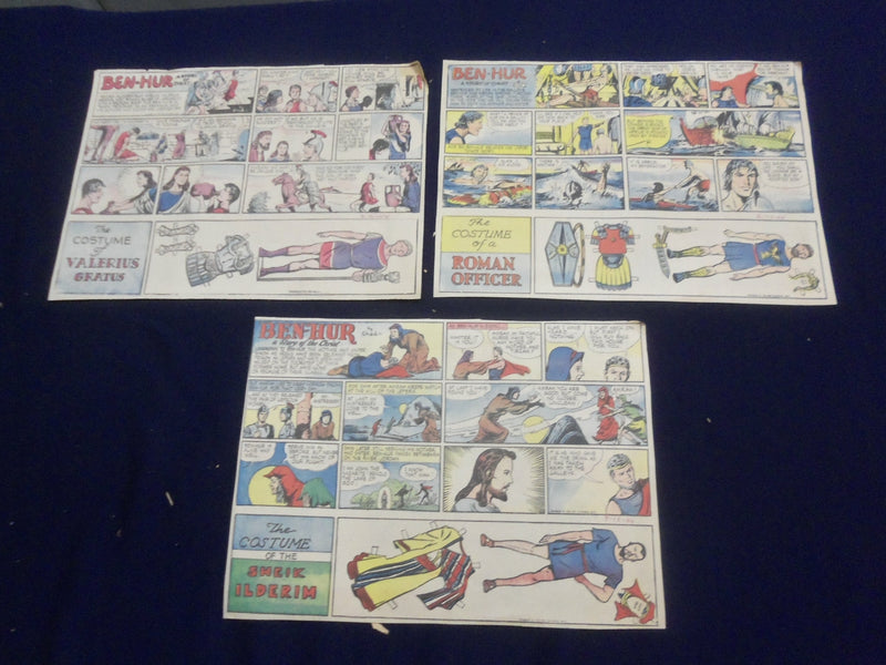 1944 BEN-HUR COLOR COMIC STRIPS - LOT OF 3 - NP 5217