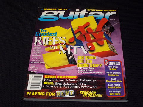 1997 MARCH GUITAR MAGAZINE - MTV'S GREATEST RIFFS FRONT COVER - E 7156