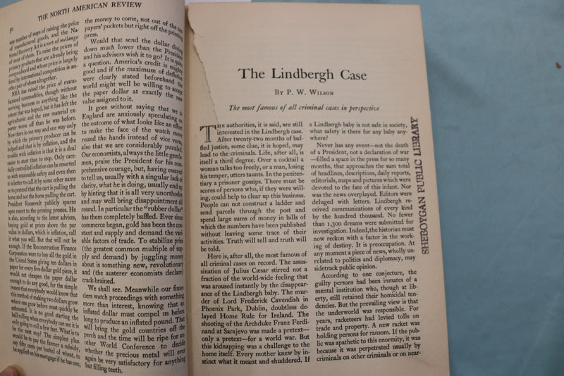 1934 THE NORTH AMERICAN REVIEW- BOUND VOLUMES -COMPLETE YEAR- LOT OF 2 - KD 9673