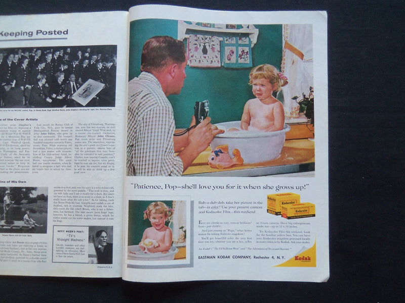 1958 AUG 9 THE SATURDAY EVENING POST MAGAZINE - I CALL ON DANNY KAYE - SP 2194