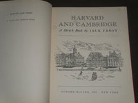 1940 HARVARD & CAMBRIDGE A SKETCH BOOK BY JACK FROST BOOK - KD 4325