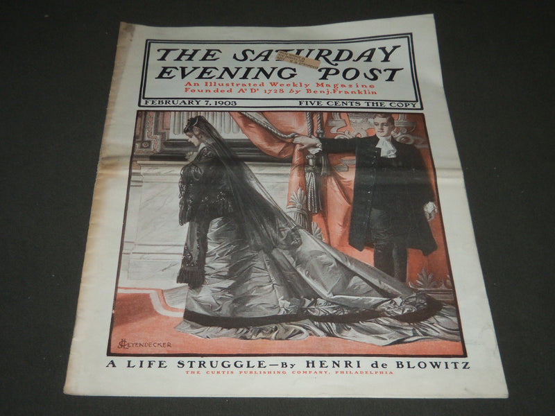 1903 FEB 7 THE SATURDAY EVENING POST MAGAZINE - J. C. LEYENDECKER COVER - SP 682