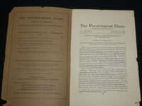 1932-1933 THE PSYCHOLOGICAL CLINIC JOURNAL MAGAZINE LOT OF 4 - WR 572M