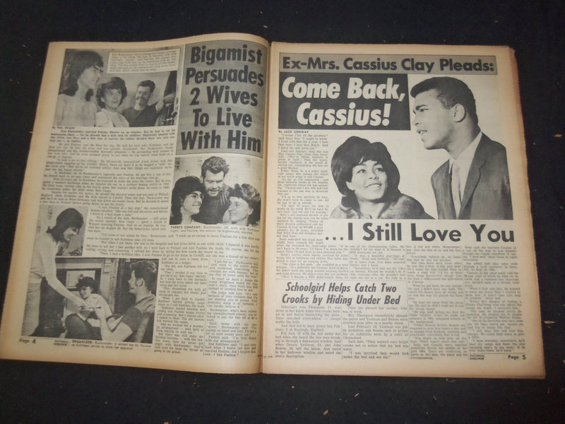 1966 MAY 29 NATIONAL ENQUIRER NEWSPAPER - BOY, 5, KILLS MOM - NP 7414