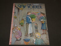 1958 APRIL 5 NEW YORKER MAGAZINE FRONT COVER ONLY - GREAT ART FOR FRAMING