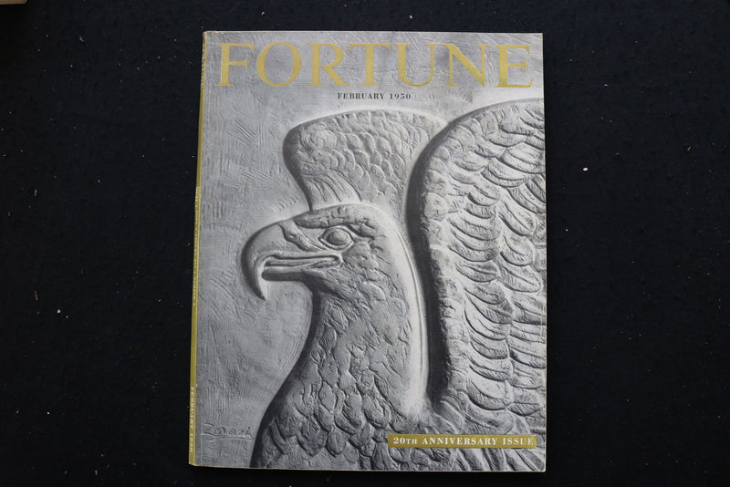 1950 FEBRUARY FORTUNE MAGAZINE - 20TH ANNIVERSARY ISSUE COVER - E 10341
